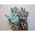 Flower Cotton Gardening Band Cuff Dots Garden Glove (DGB104)